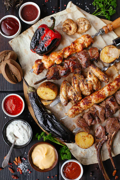 Watch a hot barbecue grilled chicken restaurant cooking reel on Fuudr